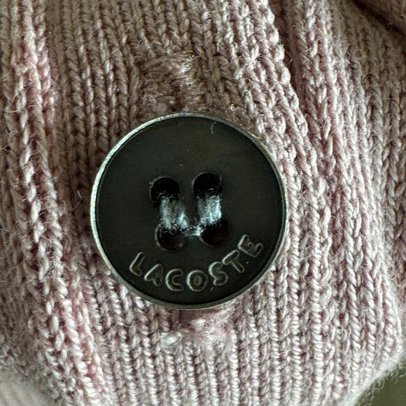 Lacoste silk/cotton blend collared PINK preppy shift dress size 42 - Picture 11 of 12